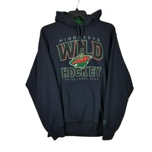 Old Time Hockey Minnesota Wild Hoodie Mens XXL Black NHL Causeway Collection
